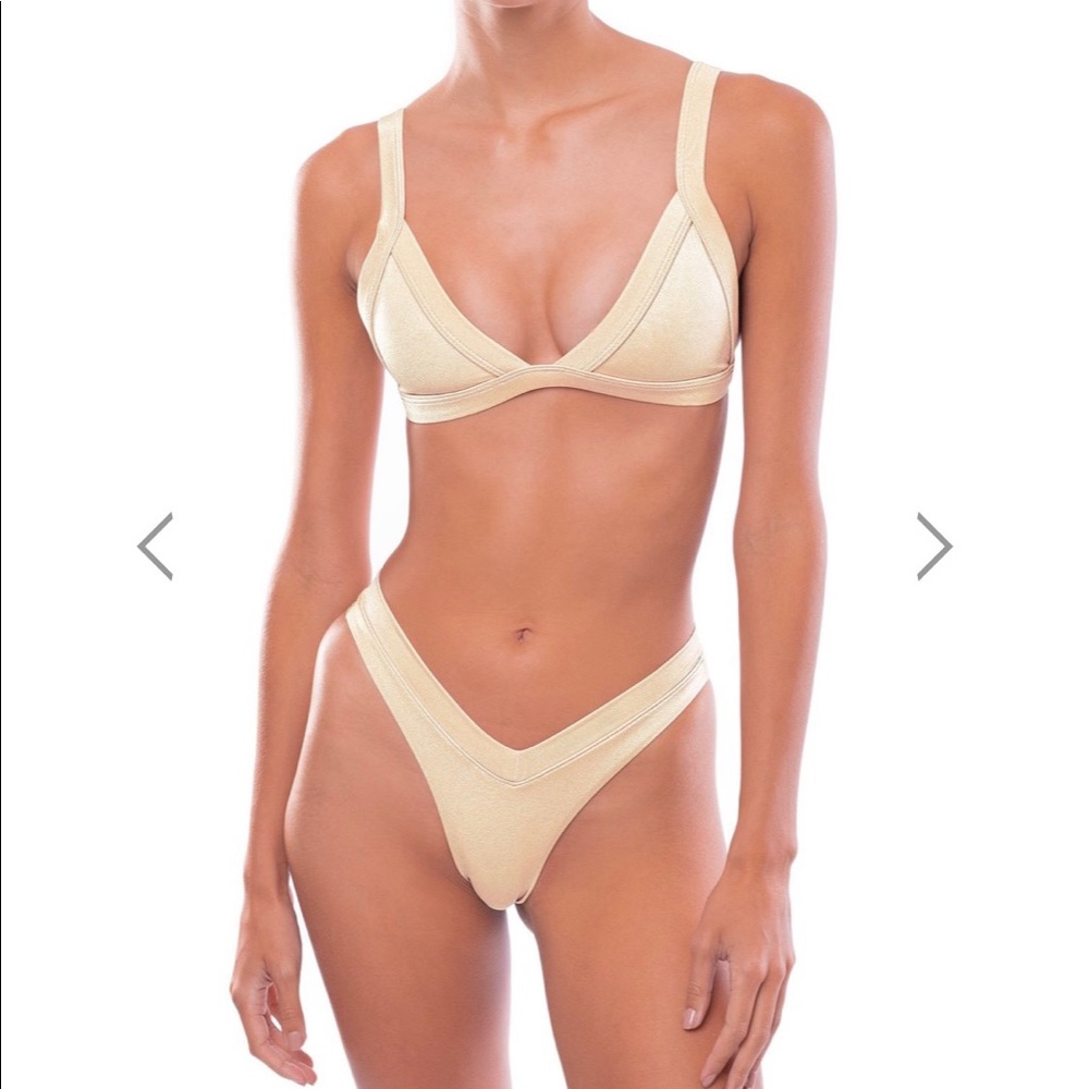 One One Swimwear beige bikini BOTTOM